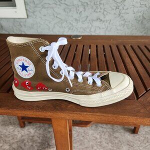 [7] Converse Chuck Taylor All Star 70s Comme des Garçons PLAY High Top Sneakers